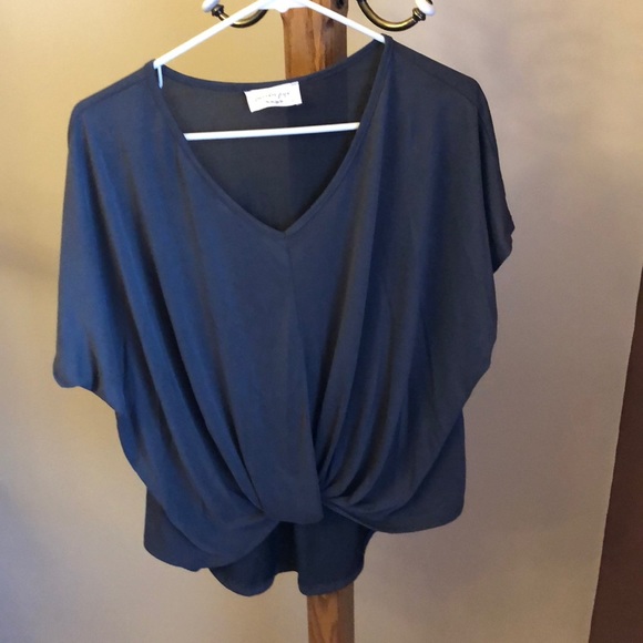 lavender Fiel Tops - Deep gray “Lavender Field “ brand top